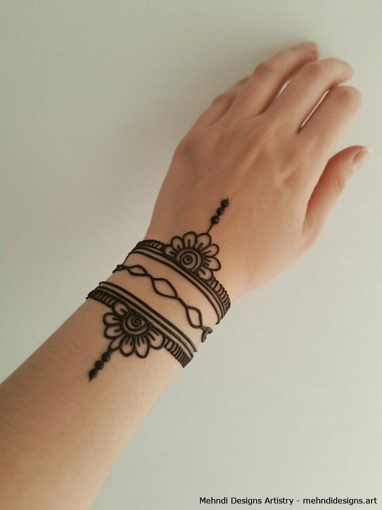 Bracelet style on wrist 1