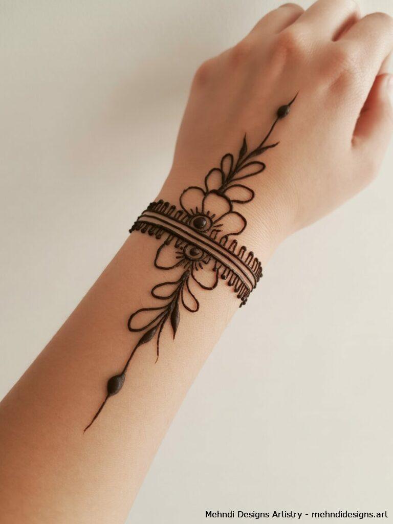 Bracelet style on wrist 2