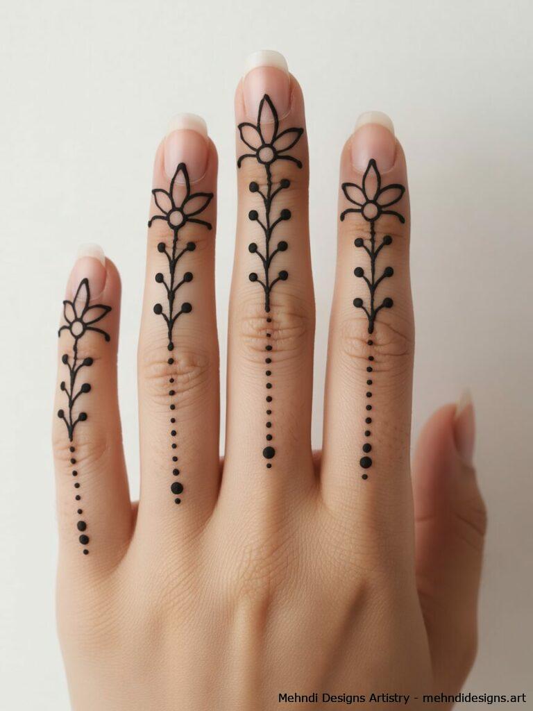 Floral fingertip crowns 4