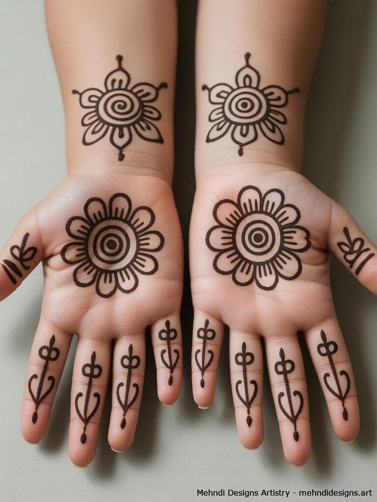 Kids Mehndi Designs 1