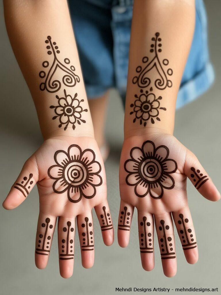 Kids Mehndi Designs 2