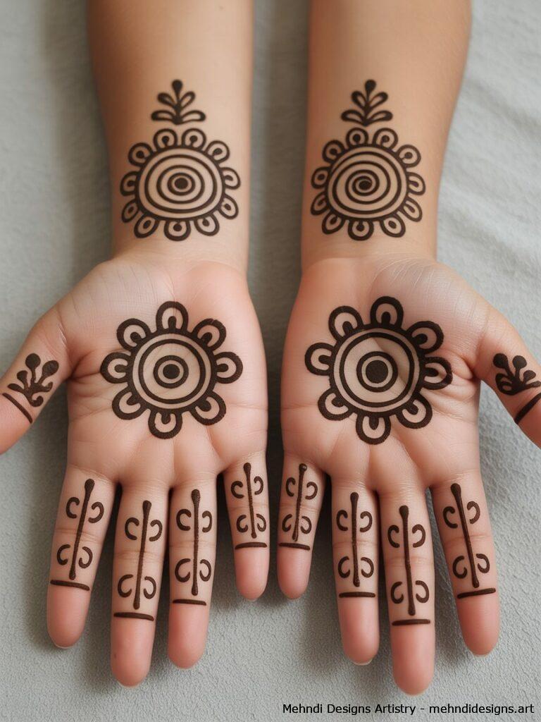 Kids Mehndi Designs 4
