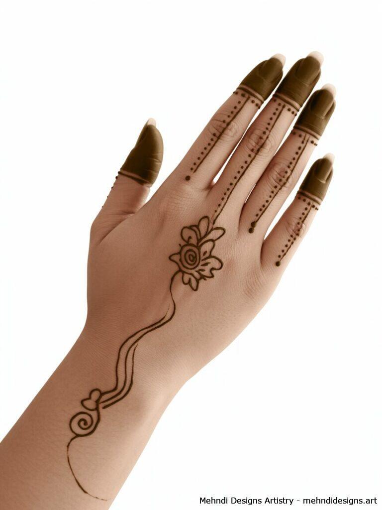 Minimalist Mehndi Trends 1