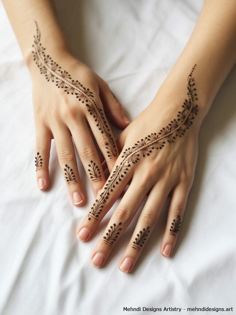Minimalist Mehndi Trends 3