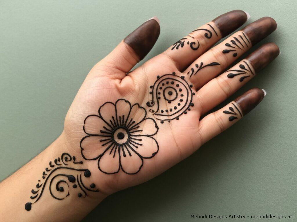 easy mehndi design