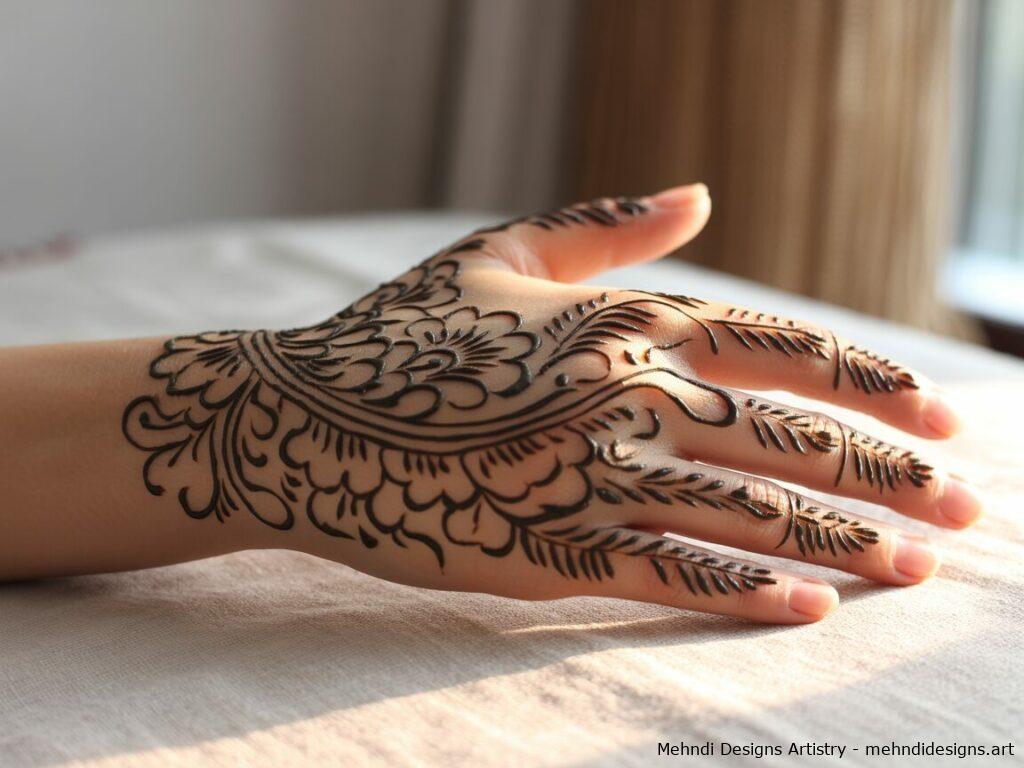 mehndi designs latest back hand