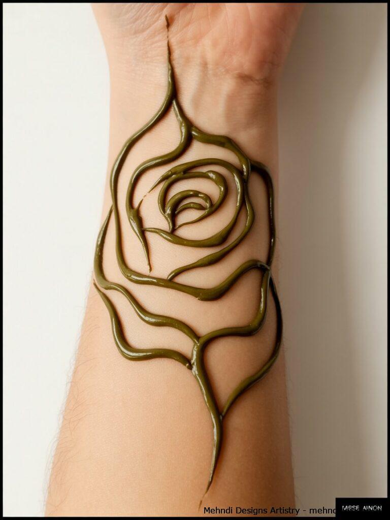 Abstract rose design 1
