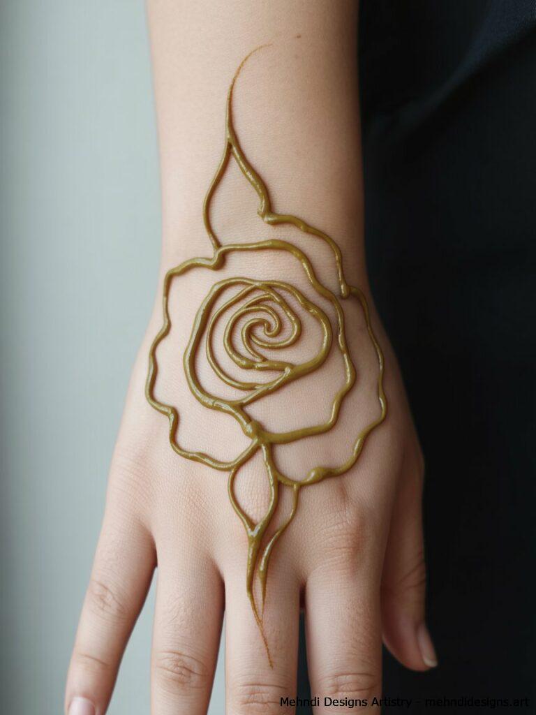 Abstract rose design 3