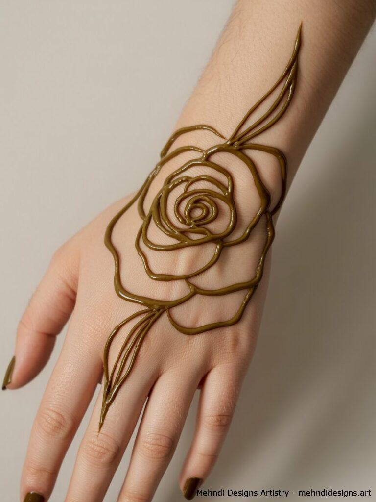 Abstract rose design 4