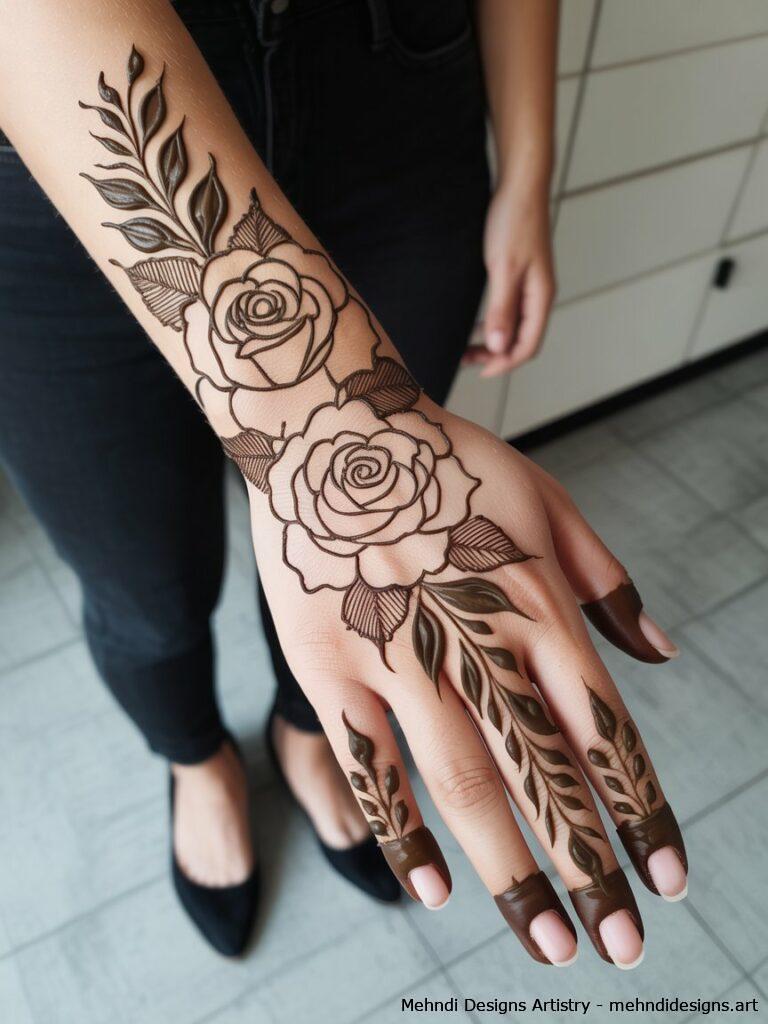 Detailed rose petals 3