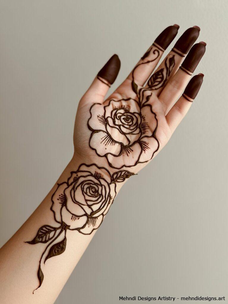 Detailed rose petals 4