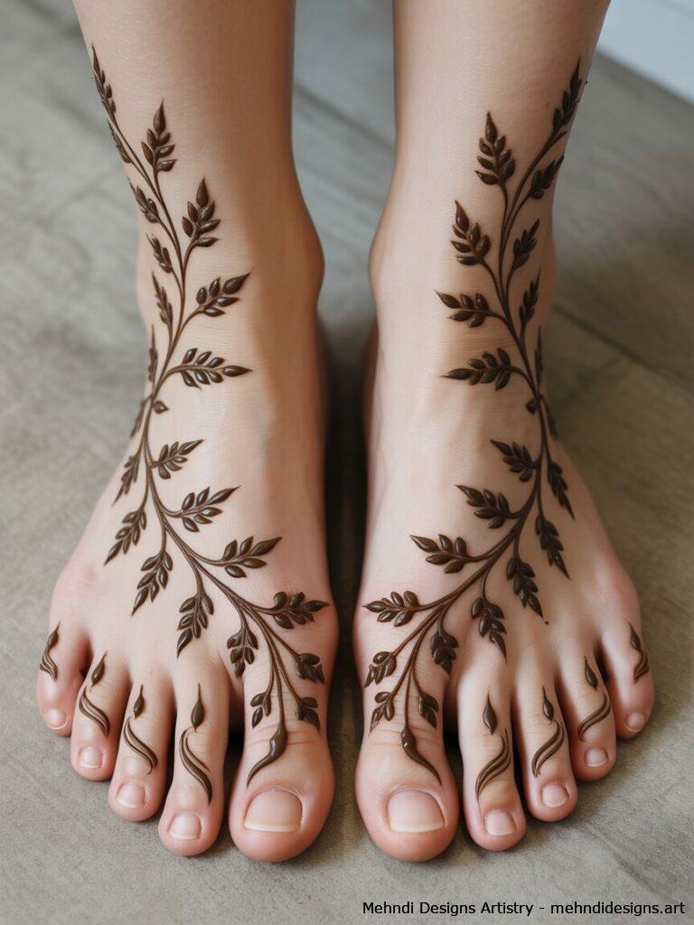 Floral and leafy trails 1