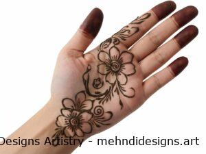 Flower mehndi design