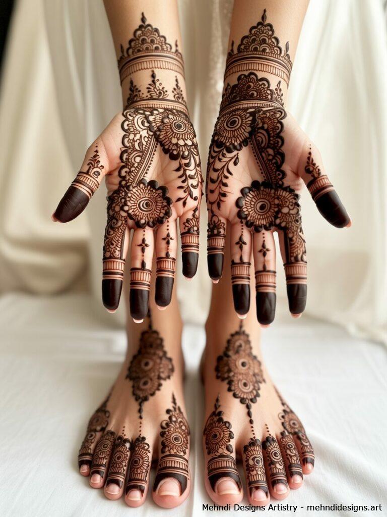 Foot mehndi beauty 1