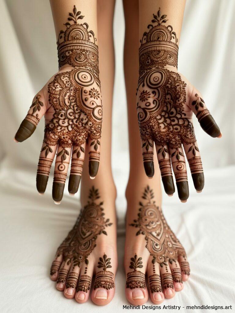 Foot mehndi beauty 3