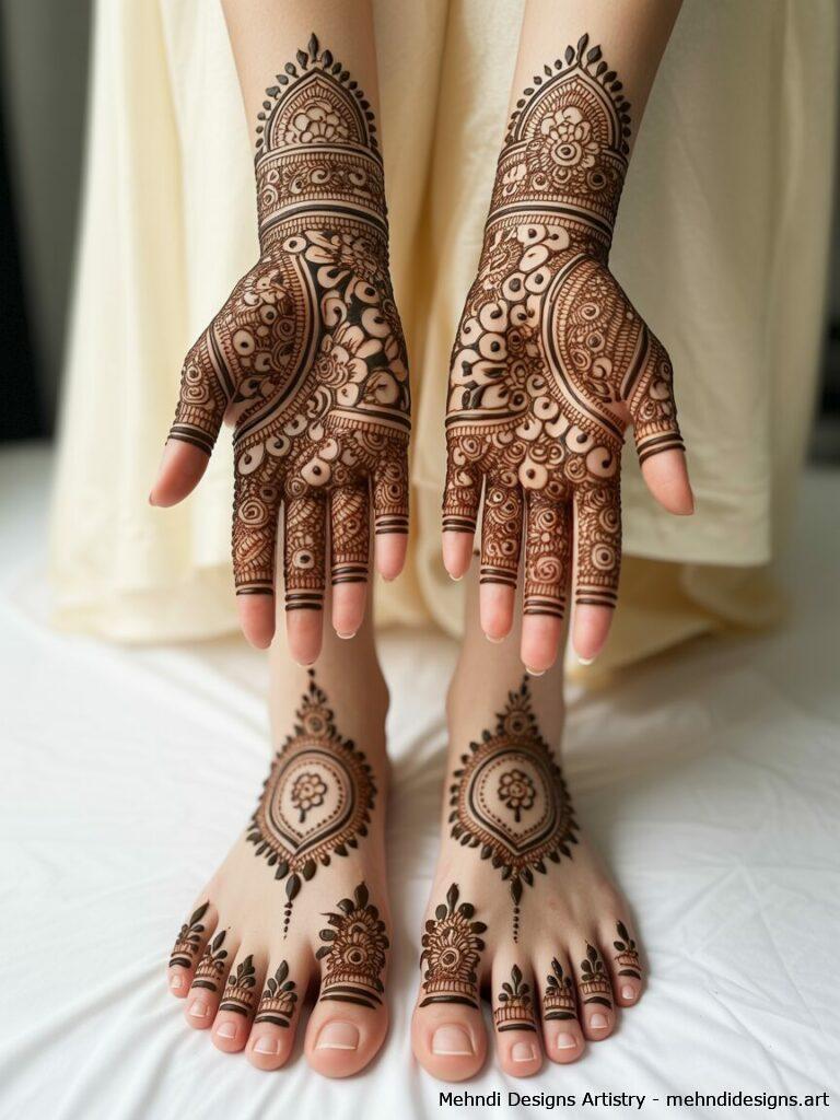 Foot mehndi beauty 4