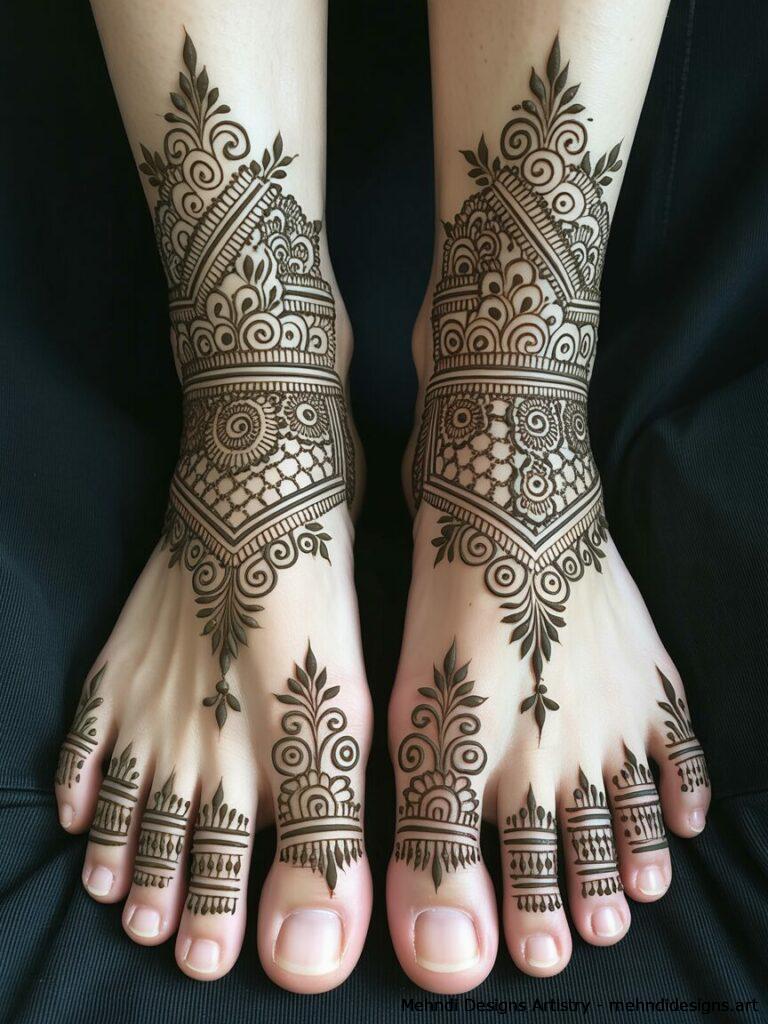 Foot mehndi designs 1