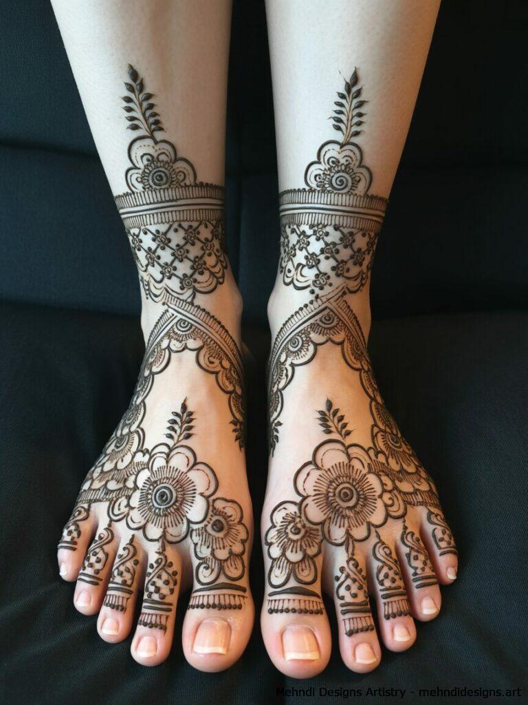 Foot mehndi designs 2