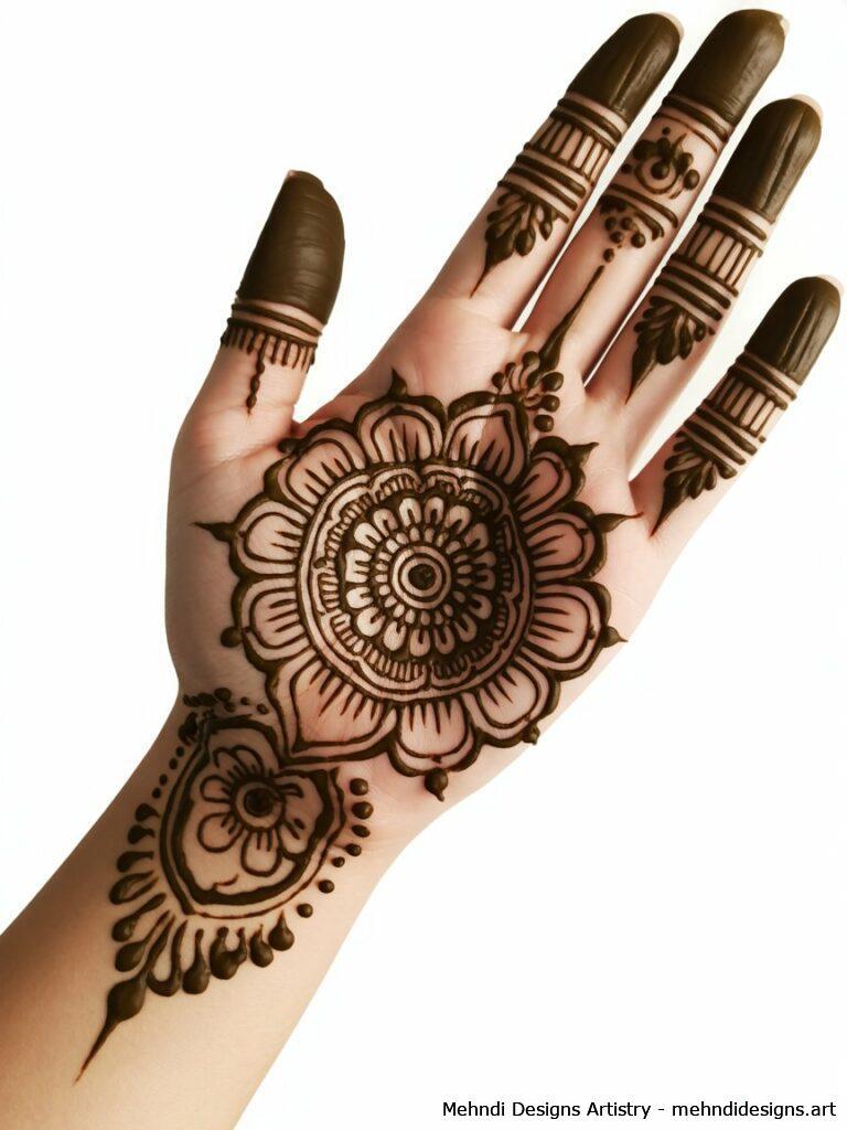 Full Hand Mandala Design 1