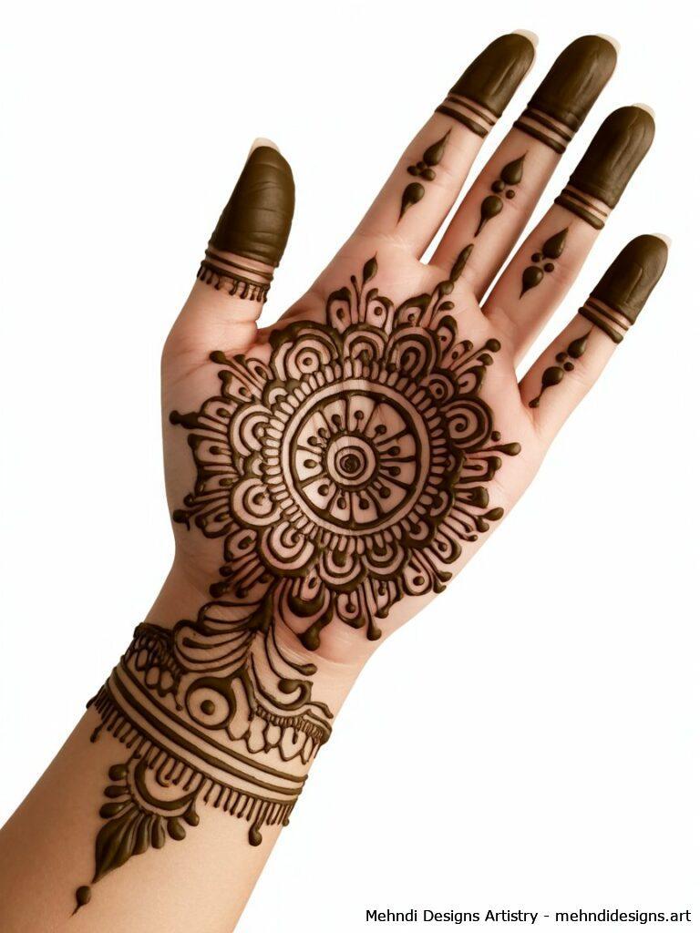 Full Hand Mandala Design 3