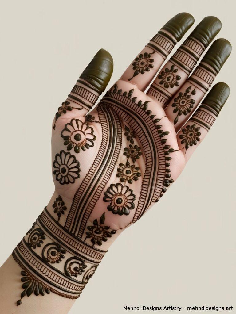 Full hand traditional mehndi patterns 2