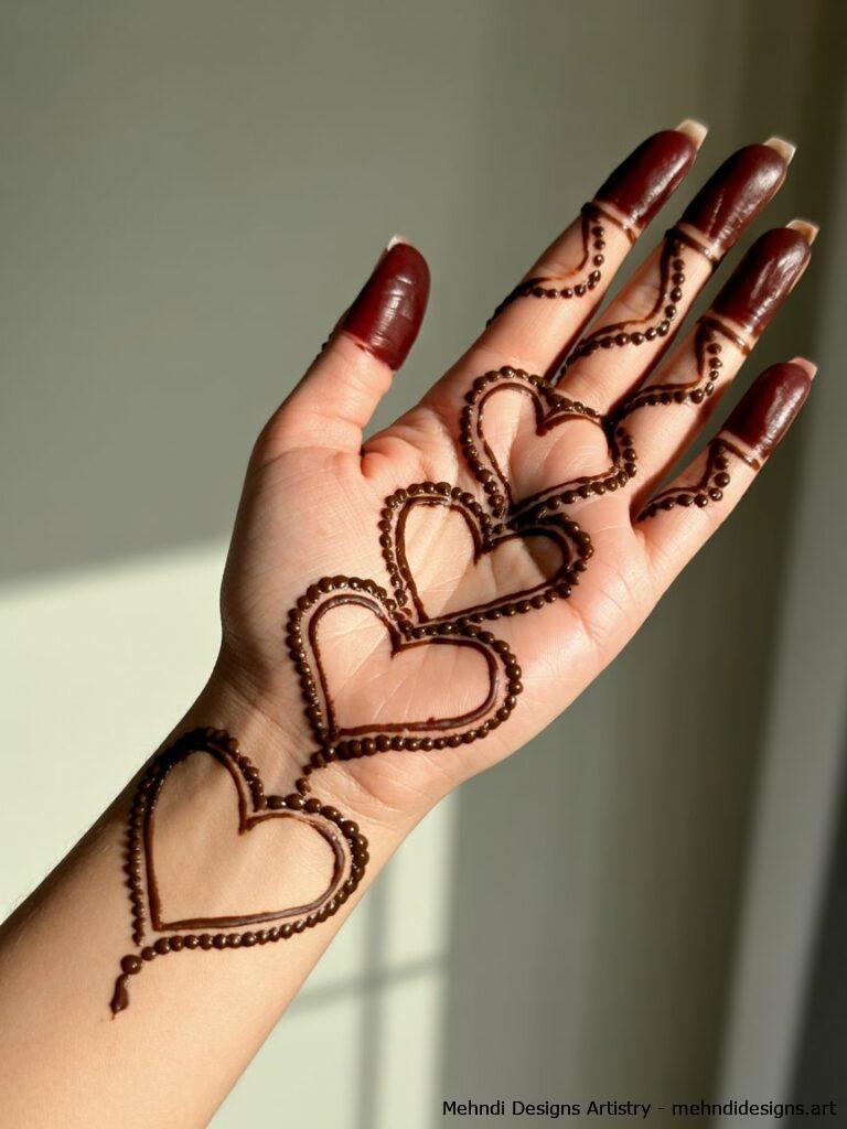 Geometric heart frames 4