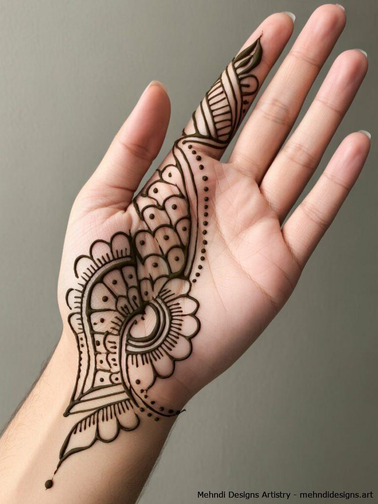 Half Mandala Designs 3