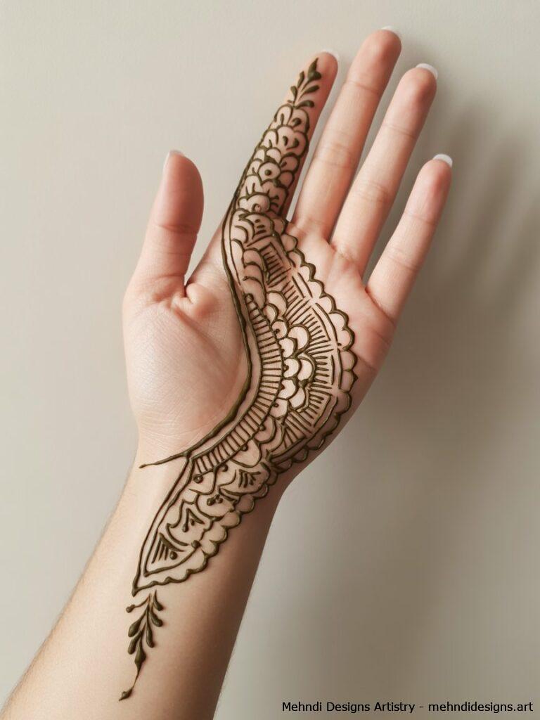 Half Mandala Designs 4