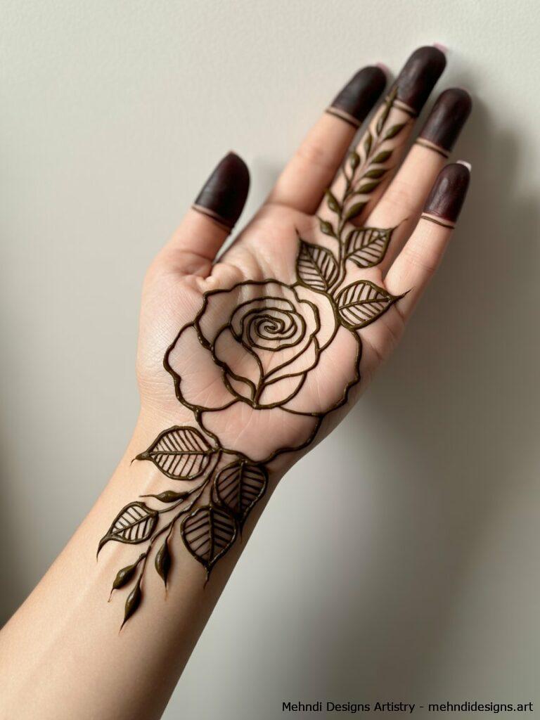 Half rose design 2