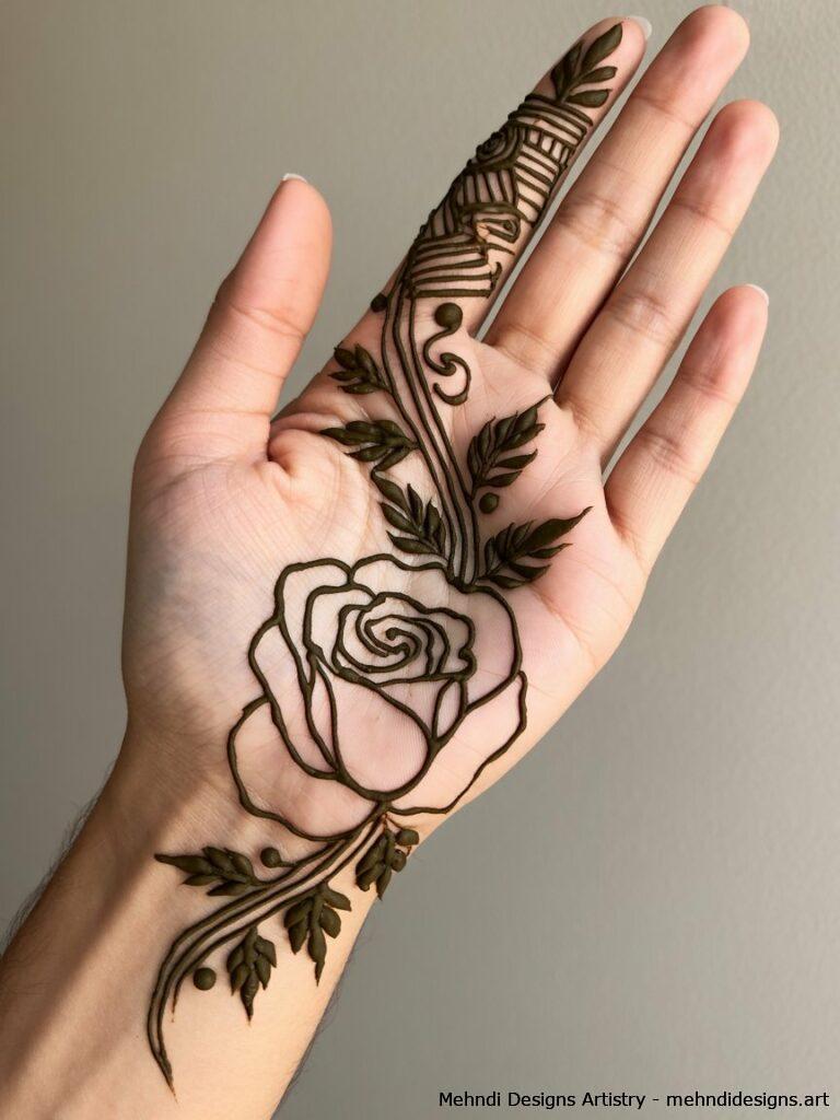 Half rose design 3