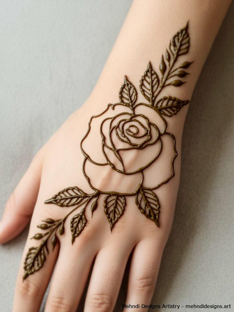 Half rose design 4