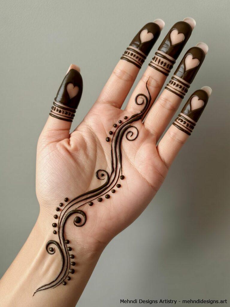Heart filled fingertips 1