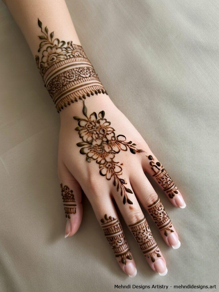 Henna Bracelet Designs 3
