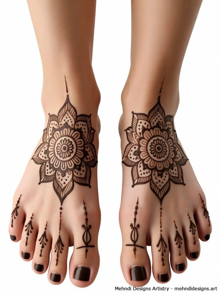 Mandala Feet Design 1