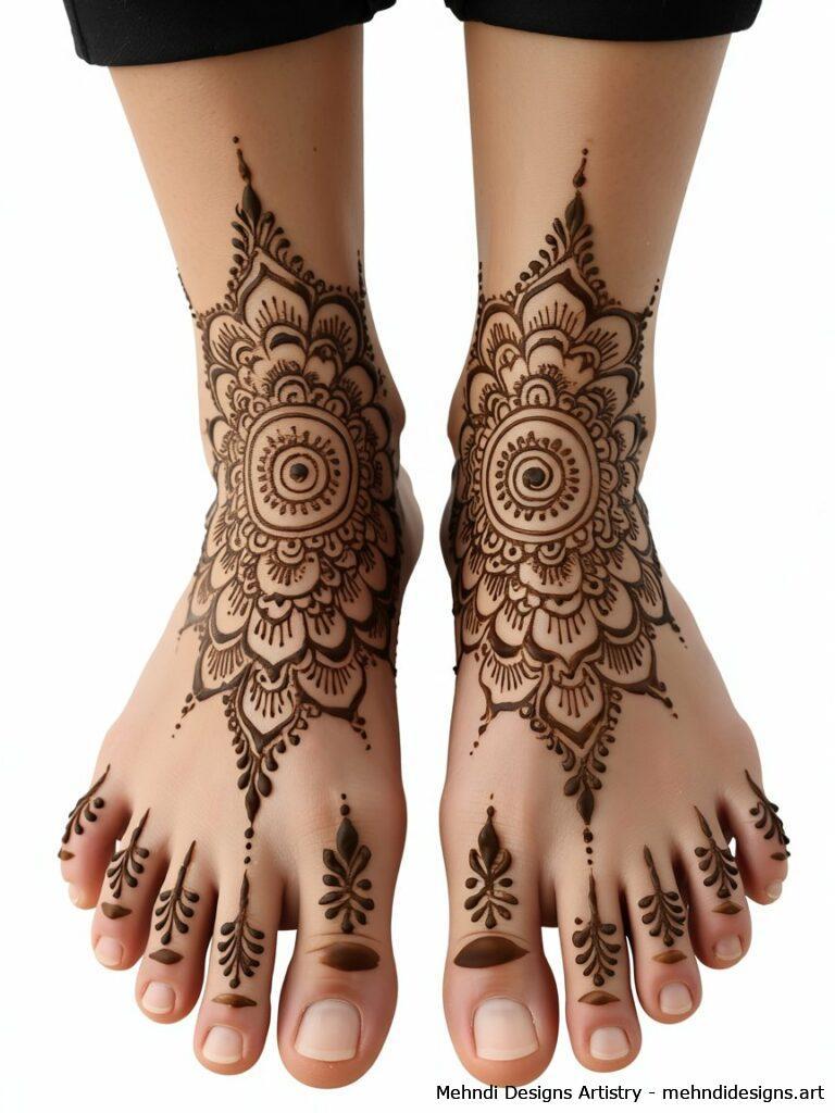 Mandala Feet Design 3