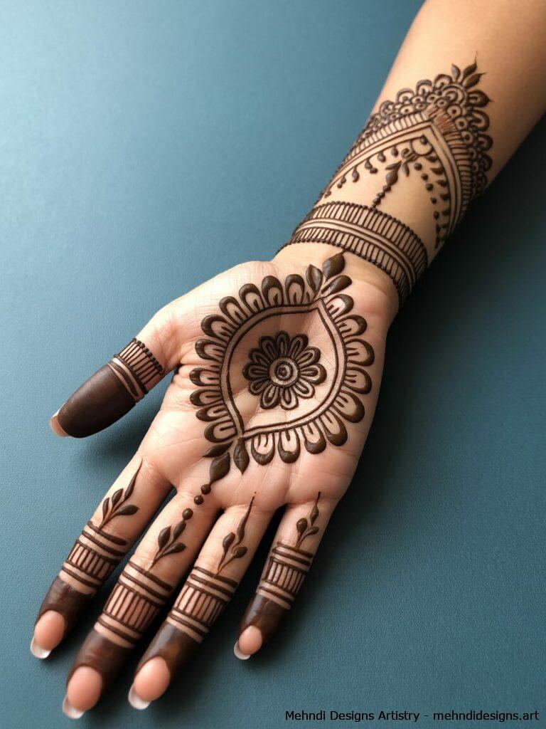 Mandala Inspired Mehndi 4