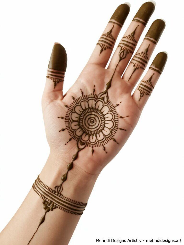 Mandala centered palms 3