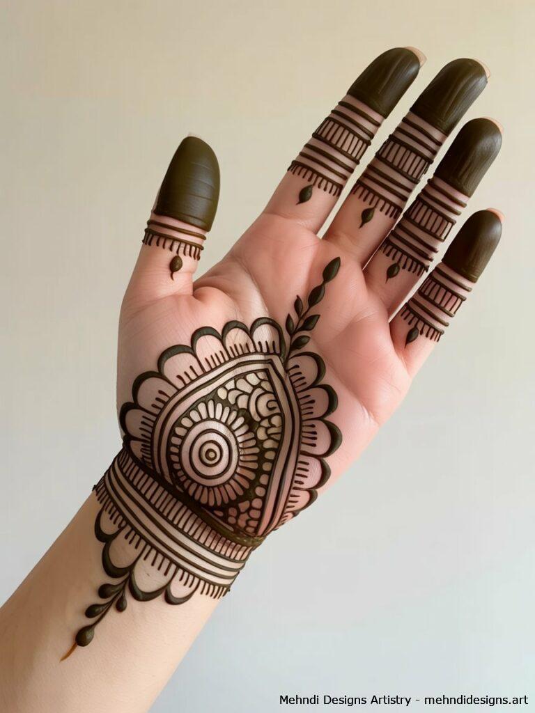Mandala inspired traditional mehndi 1