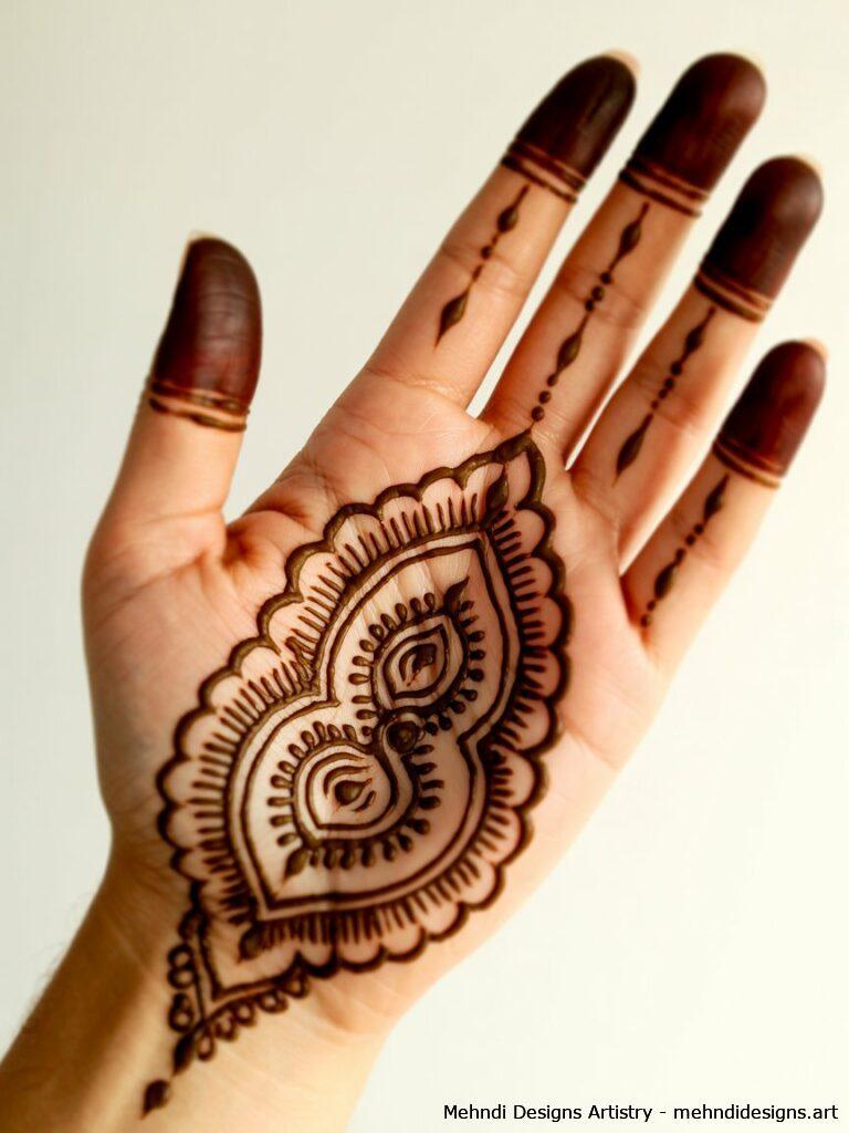 Mandala inspired traditional mehndi 3