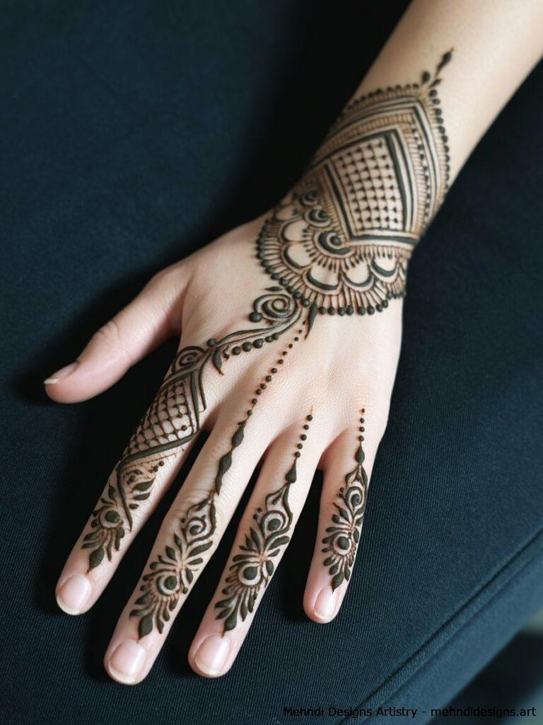 Mandala on Fingers 4