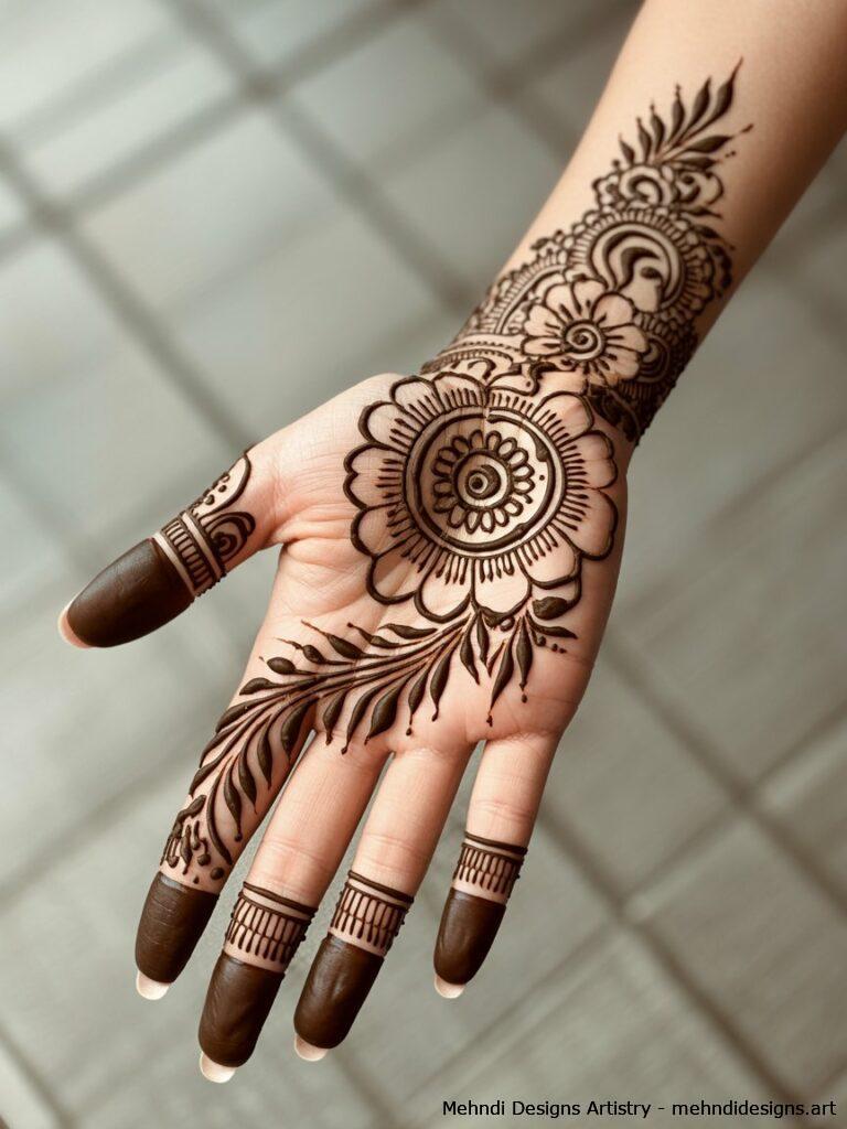 Mandala with Floral Elements 3