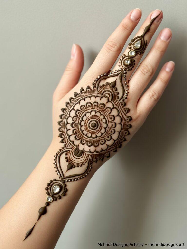 Mandala with Henna Jewelry 1