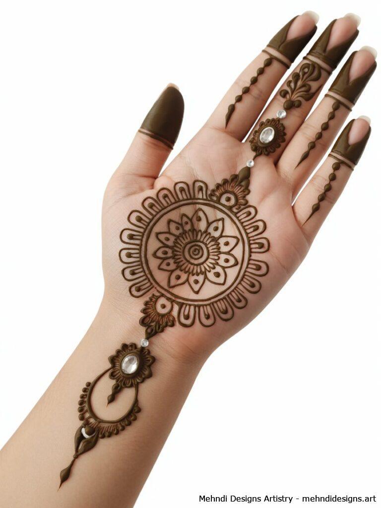 Mandala with Henna Jewelry 2