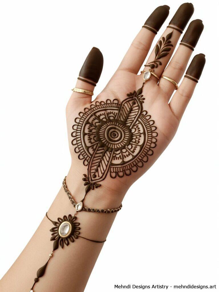Mandala with Henna Jewelry 3