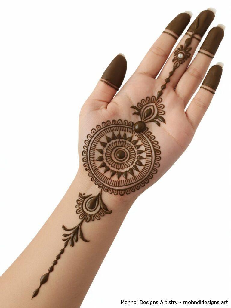 Mandala with Henna Jewelry 4