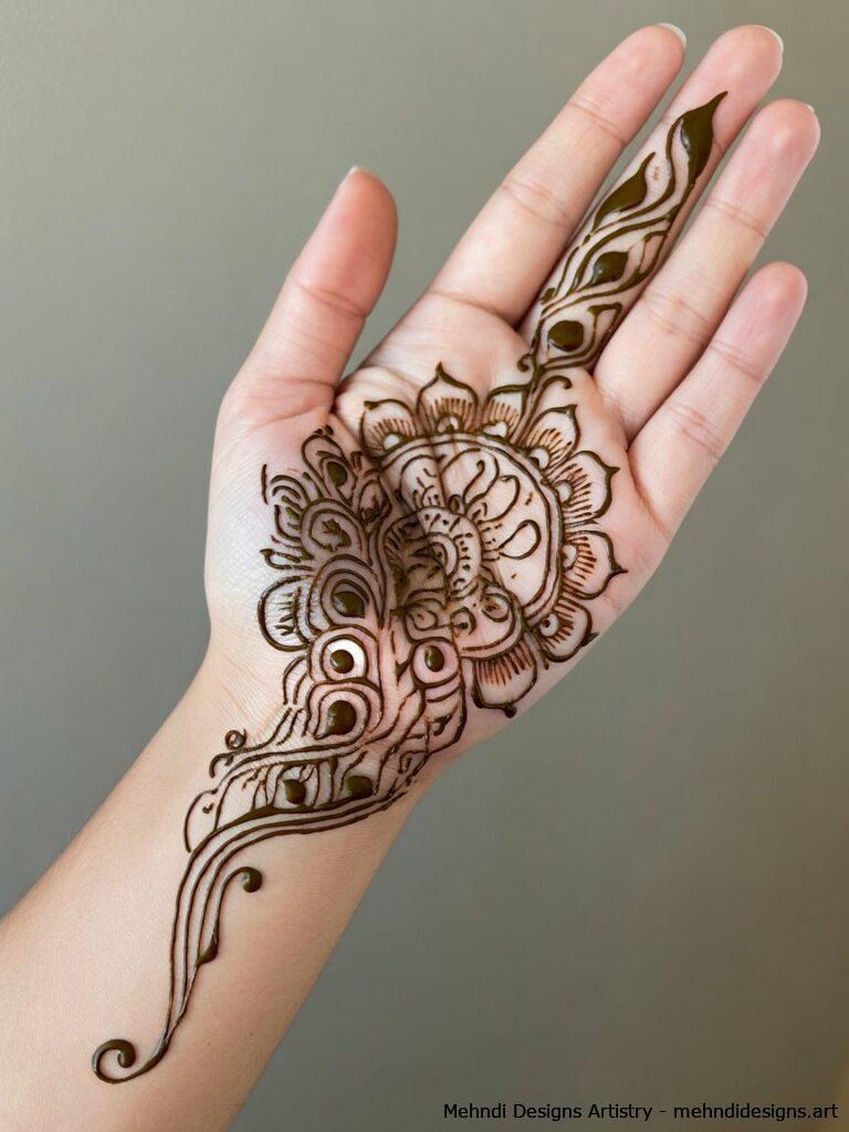 Mandala with Peacocks 1