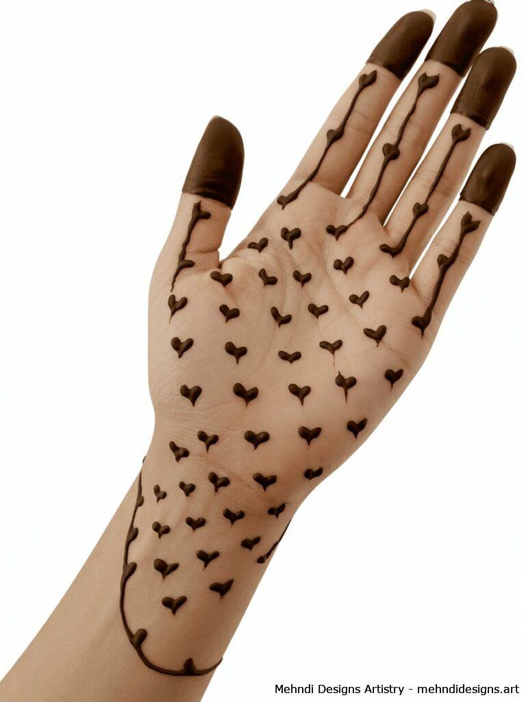 Miniature scattered hearts 1