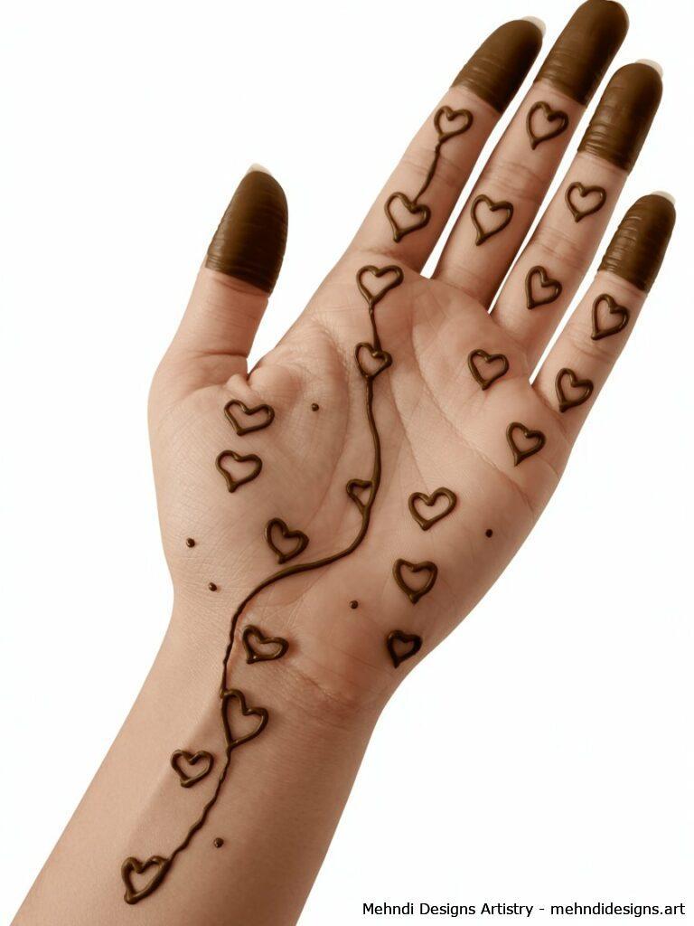 Miniature scattered hearts 2