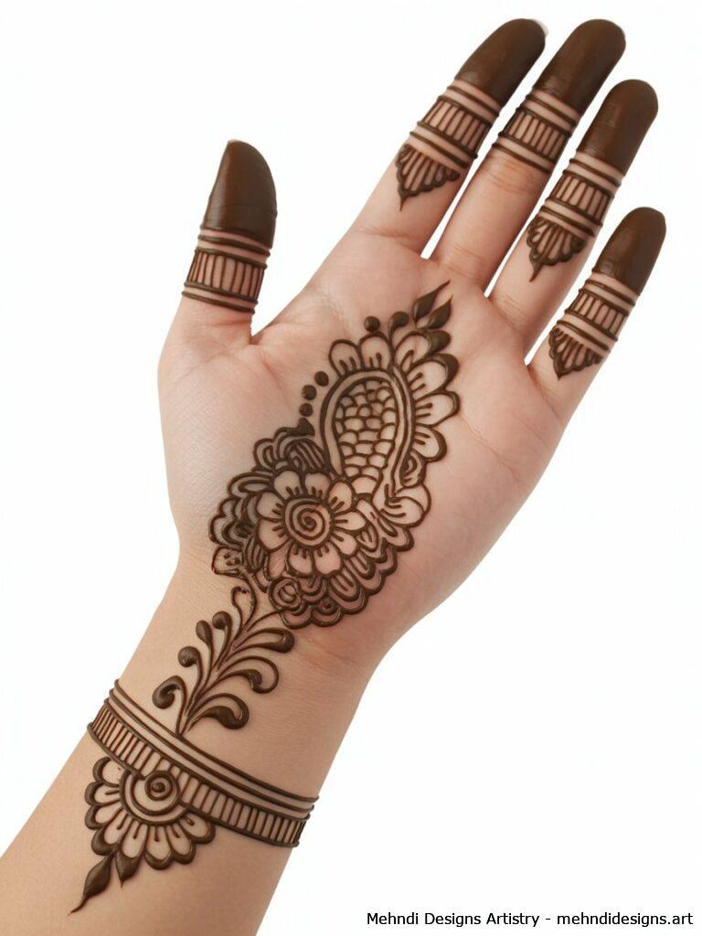 Minimalist Indian Mehndi 4