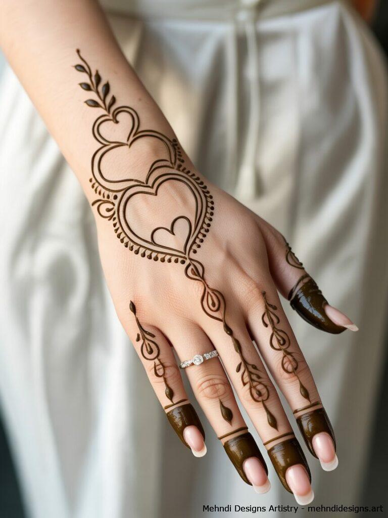 Minimalist engagement mehndi 3 1